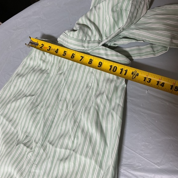 SHEIN Mint Striped Wide Leg Jumpsuit - Picture 6 of 11